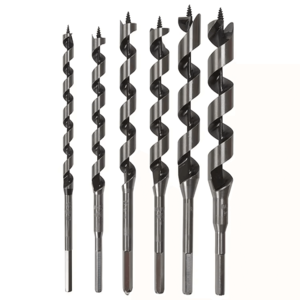 High Precision 6pc Wood Auger Drill Bit Set with Different Size