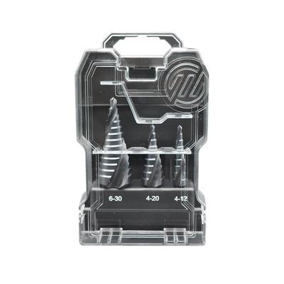 3 PC step drill high speed steel bevel groove three flat handle