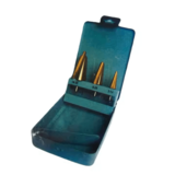 HSS TiN Coated Conical Drill Bit Set Straight Flutes Taper Sheet and Tube Drills for Metal Drilling